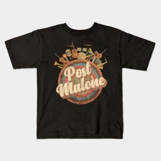 Music Tour Vintage Retro Style // Austin Richard Post Kids T-Shirt